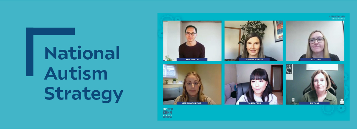 KBHN Conference panel presentation screenshot: Jonathan Lai, Jennifer Zwicker, Jessi Lewis, Jessica Baraskewich, Vanessa Fong, Kim Ward