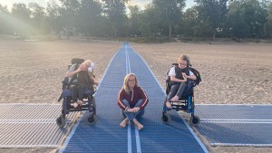 Family partner and FER Course graduate Sarah Pot enjoying an outing with her family