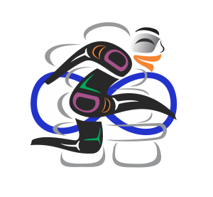 Indigenous KidsAction logo designed by artist Jamin Zuroski ('Namgis First Nation).